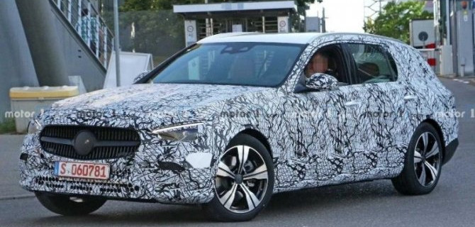 Начались испытания обновлённого универсала Mercedes-Benz C-Klasse