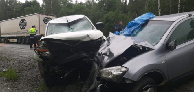 Семья с двумя детьми попала в ДТП в Челябинской области