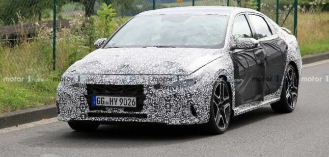 В Германии испытывается «заряженный» седан Hyundai Elantra N 