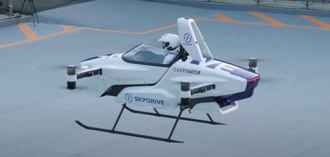 В Японии состоялся испытательный полёт пилотируемого аэромобиля