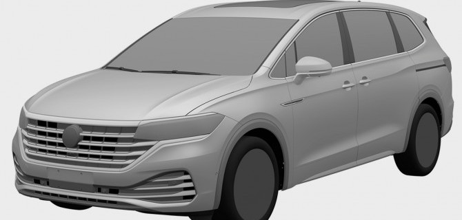 В России запатентовали внешность нового минивэна Volkswagen Viloran
