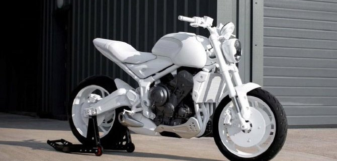 В интернет выложили снимки возрождённого мотоцикла Triumph Trident