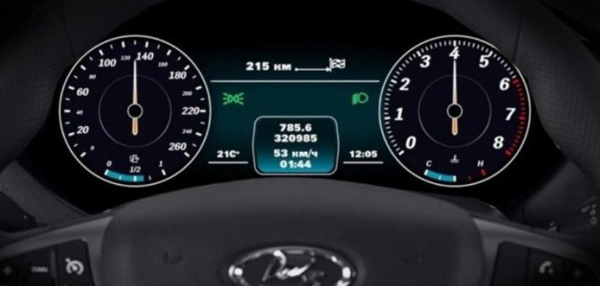 Две модели Lada получили цифровые «приборки»
