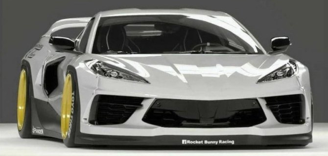 Chevrolet Corvette получил «широкофюзеляжный» обвес