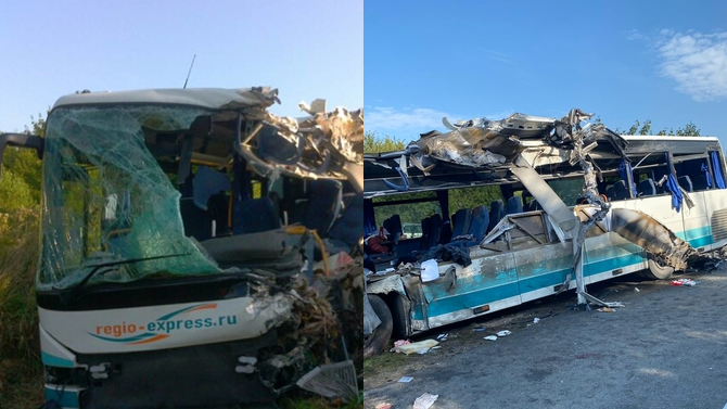 ДТП автобос под Калининградом