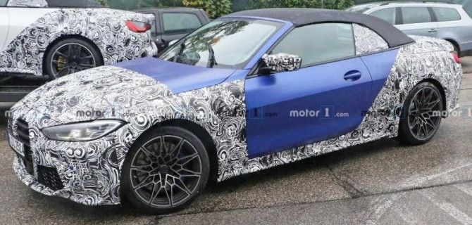 Испытывается обновлённый кабриолет BMW M4