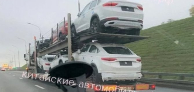 В Россию привезли кроссоверы Geely Tugella