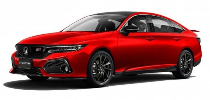 Опубликованы рендеры нового Honda Civic Si