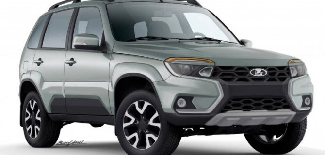 Показаны изображения обновлённой Lada Niva