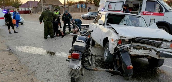 Под Астраханью два человека пострадали в ДТП по вине пьяного водителя