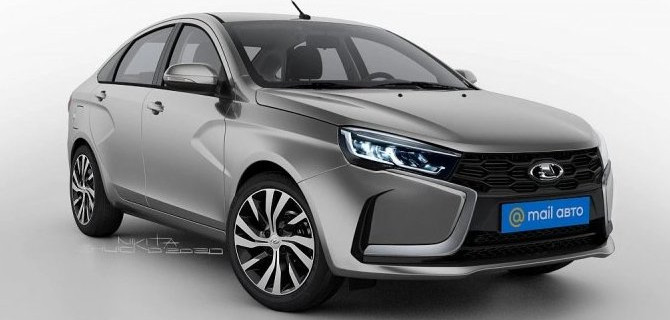 Представлены рендеры Lada Vesta FL