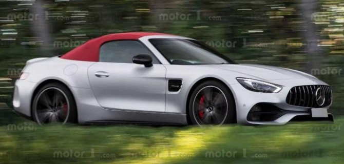 В интернете показаны рендеры нового Mercedes-AMG SL