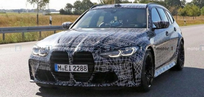На испытания выехал «заряженный» универсал BMW M3 Touring