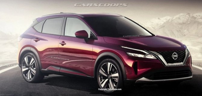 В интернете появился рендер нового Nissan Rogue Sport