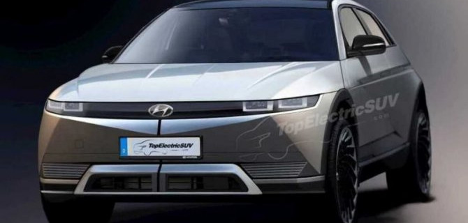 В интернете появились рендеры нового электромобиля от Hyundai