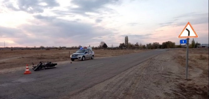 В Астраханской области в ДТП пострадал 15-летний мотоциклист