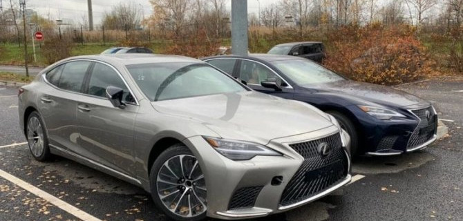 В Москве сфотографированы обновлённые Lexus LS