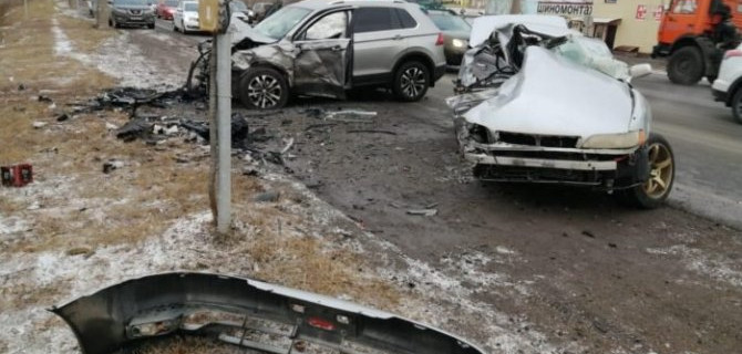 Водитель иномарки погиб в ДТП под Оренбургом