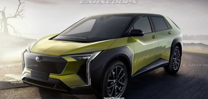 Опубликованы рендеры электрокроссовера Subaru Evoltis