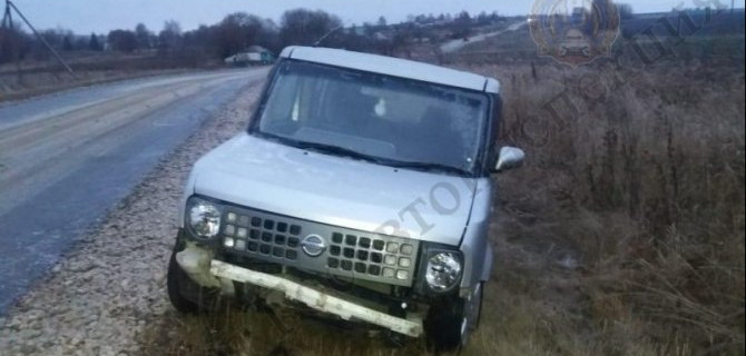 В Тульской области иномарка съехала в кювет – пострадала женщина