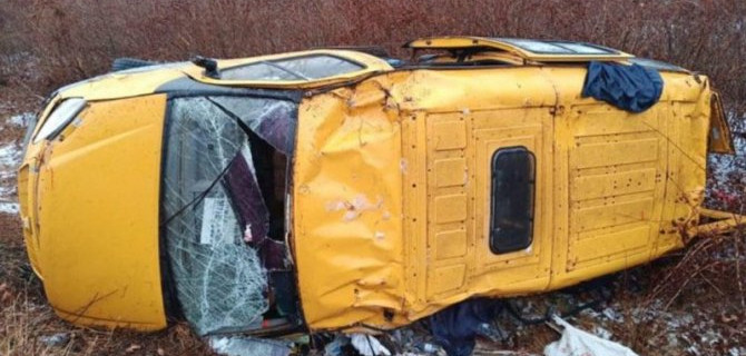 В Тамбовской области опрокинулась маршрутка – погиб человек