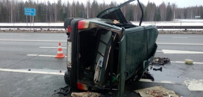 Водитель «Оки» погиб в ДТП в Сокольском районе