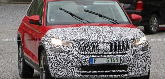 Начаты испытания обновлённого кроссовера Skoda Kodiaq