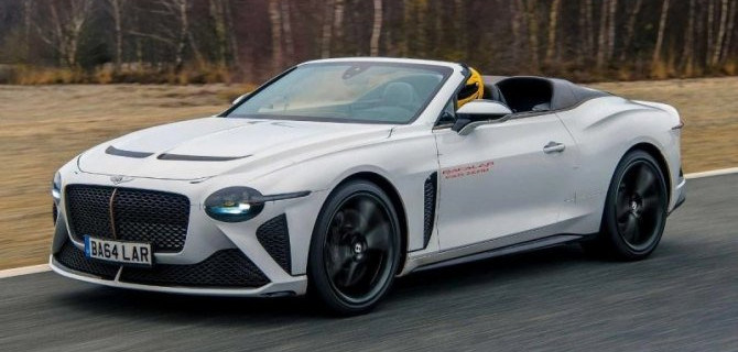 Кабриолет Bentley Bacalar выехал на финальные испытания
