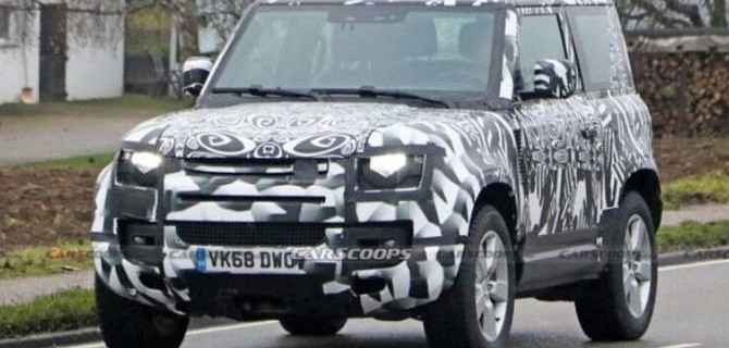 На тесты выехал укороченный Land Rover Defender с V8