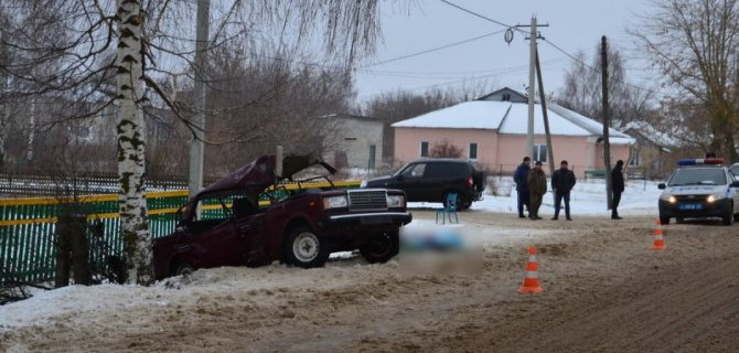 В Рязанской области ВАЗ врезался в дерево – погиб 17-летний парень