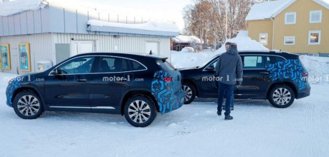 На дорогах замечены прототипы новых электромобилей Mercedes-Benz