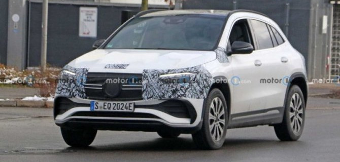 Появилось изображение передней панели Mercedes-Benz EQA