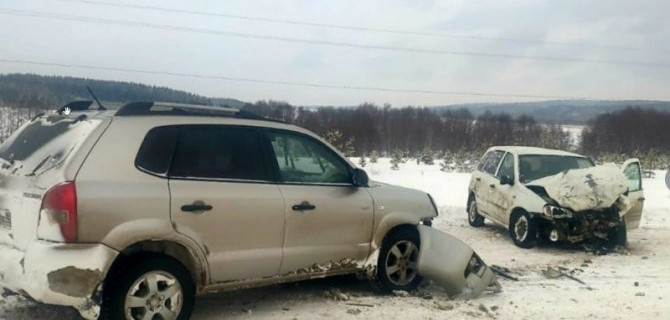 Лобовое столкновение с кроссовером не оставило ему шансов