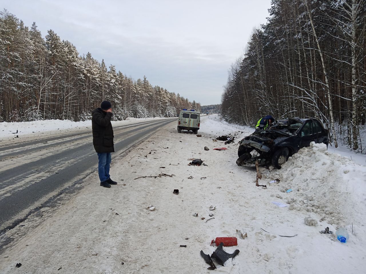 В Рязанском районе в результате аварии погиб 55-летний водитель Renault Logan_2