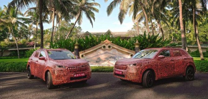 Опубликованы фотографии «мула» кроссовера Skoda Kushaq