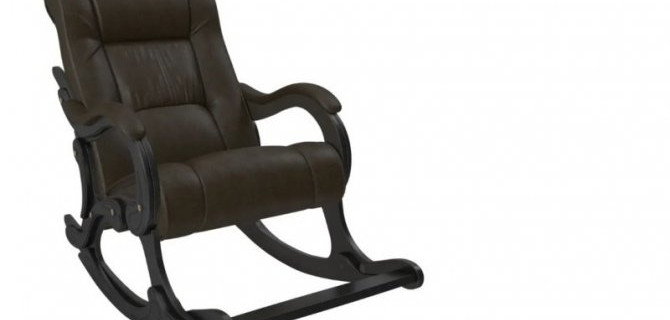 Кресло-качалка кожаное и из экокожи купить в Москве по недорогой цене