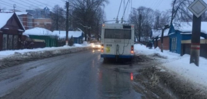 Тройное ДТП устроил в Саранске водитель троллейбуса