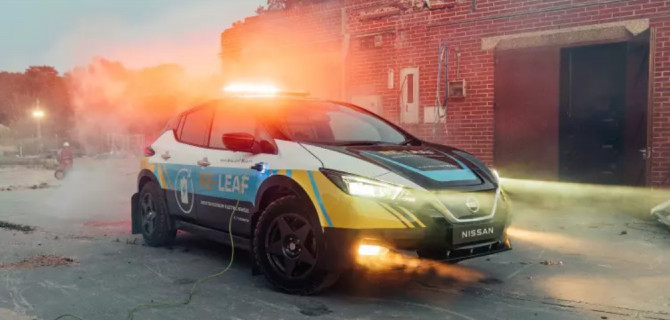 Nissan Leaf стал спасателем