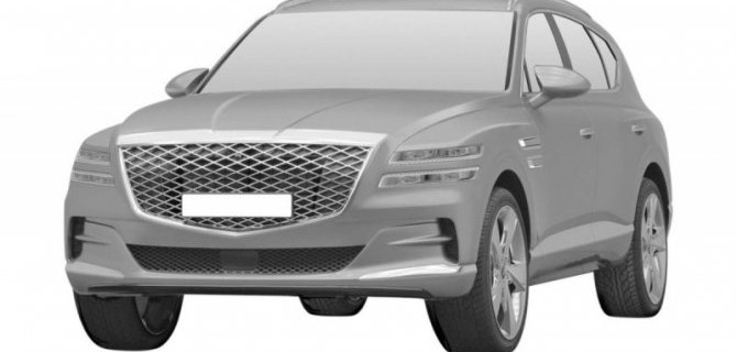 В России запатентован дизайн кроссовера Genesis GV80