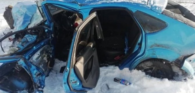 В Рязанской области столкнулись две иномарки, пострадало 4 человека