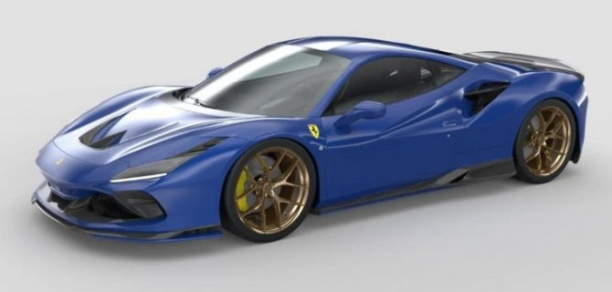 Ferrari F8 Tributo получил напечатанный на 3D-принтере обвес