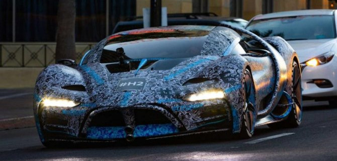 В США замечен футуристический гиперкар Hyperion XP-1