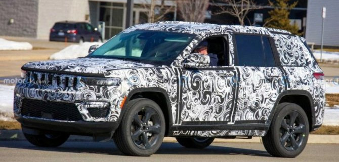 Начались испытания пятиместной версии нового Jeep Grand Cherokee